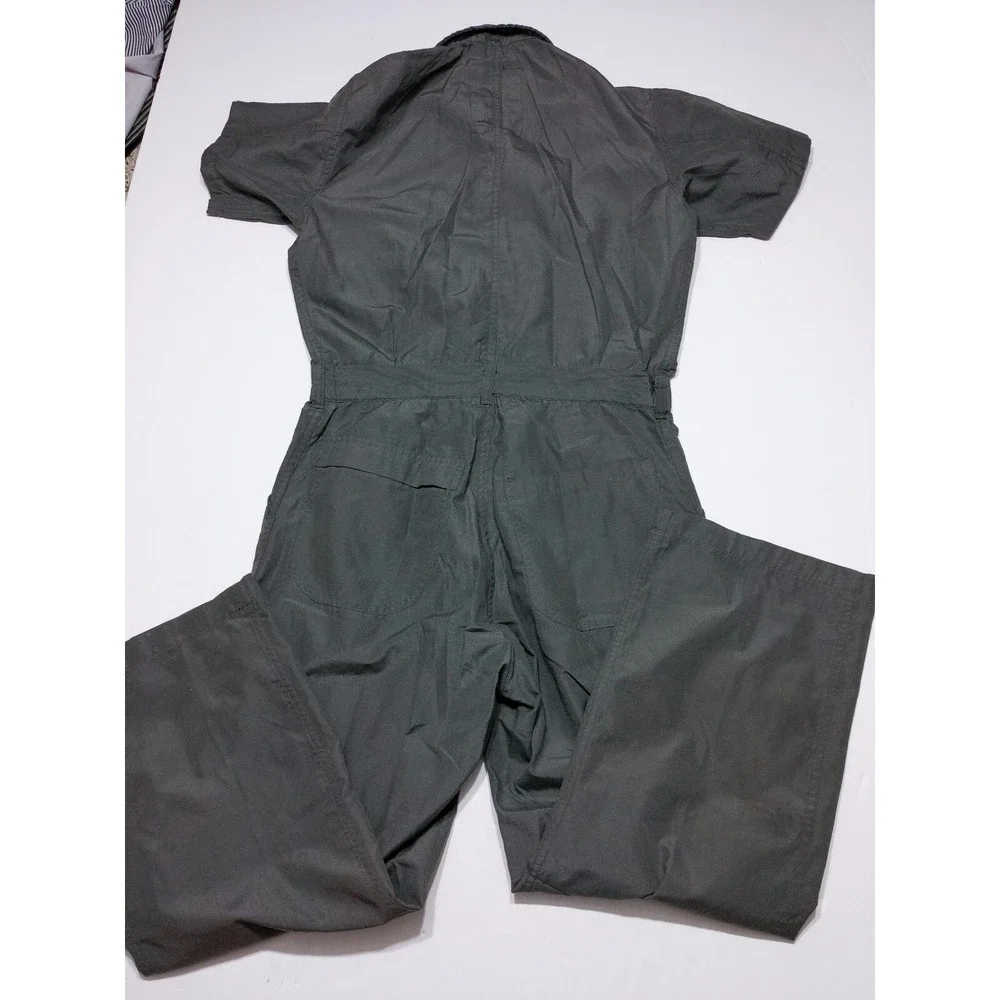 Vintage US‎ Navy Guantanamo Bay Naval Base Cuba Coveralls Uniform Green 40 Small